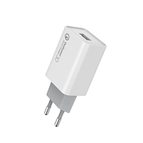 Зарядний пристрій мережевий USB 3,0A QC 18W білий ColorWay CW-CHS013Q-WT, фото 4