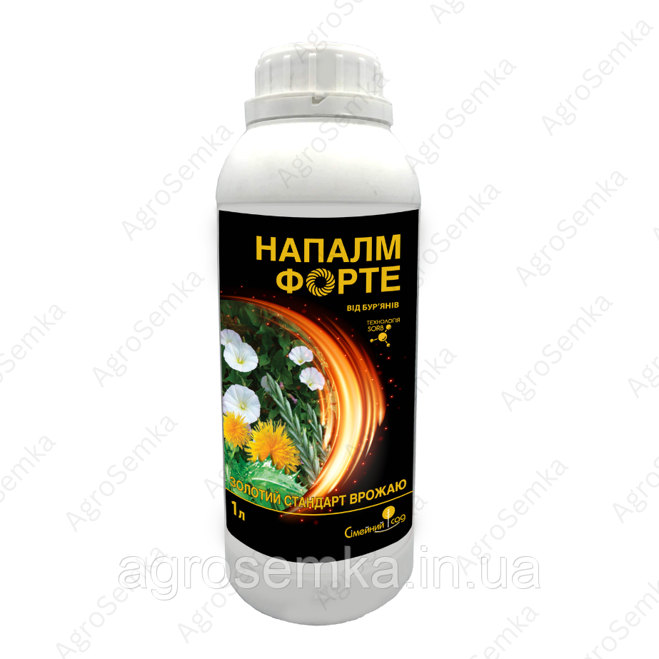 Гербіцид суцільної дії (знищення всіх бур'янів) Напалм Форте 1л., Сімейний Сад, фото 1