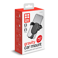 Тримач автомобільний для мобільного ColorWay CW-CHG01-BK чорний, фото 2