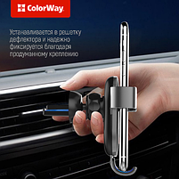 Тримач автомобільний для мобільного ColorWay CW-CHG01-BK чорний, фото 6