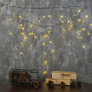 Світлодіодна гірлянда завіса (бахрома) 100 Led 3*0,6м USB CW-GF-100L36UMC ColorWay