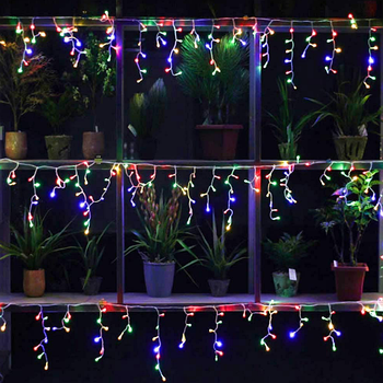 Світлодіодна гірлянда завіса (бахрома) 100 Led 3*0,6м теплий колір USB CW-GF-100L36UWW ColorWay