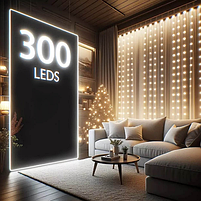 Світлодіодна гірлянда завіса (штора) 300 Led 3*3м теплий колір USB CW-GW-300L33U ColorWay, фото 11