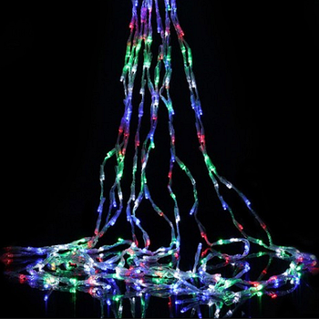 Світлодіодна гірлянда каскад 98 Led 7*1,5м 8 режимів різнокольорова USB CW-G-98L71CUMC ColorWay