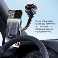 Тримач автомобільний для мобільного Dashboard-3 ColorWay CW-CHM17-GR магнітний сірий, фото 3