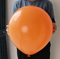 Повітряна куля сюрприз оранжевий латексна куля пастель 48 см 19" Gemar