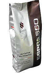 Кава у зернах 1кг (70% арабіка, 30% робуста) Prima Milliano Crema Aroma Gusto
