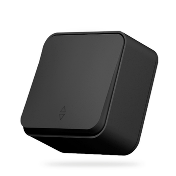 BINERA чорний графіт Вимикач зовнішній прохідний 1кл Videx