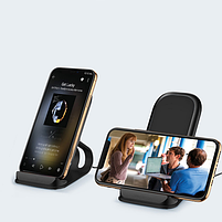 Зарядний пристрій бездротовий універсальний чорний CW-CHW31Q-BK ColorWay, фото 5