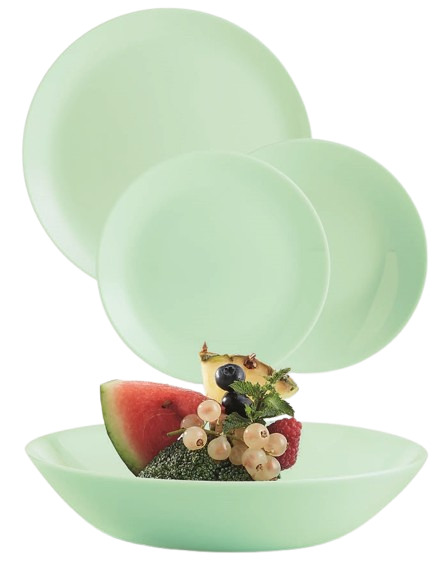 Сервіз столовий Luminarc Diwali Paradise Green 18 предметів Q0214 (Без коробки)