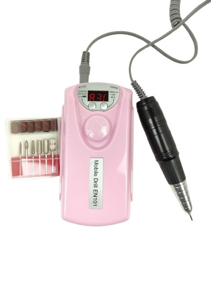 Фрезер для манікюру акумуляторний Nail Drill EN 101 30000 об/хв фрейзер на акумуляторі для нігтів