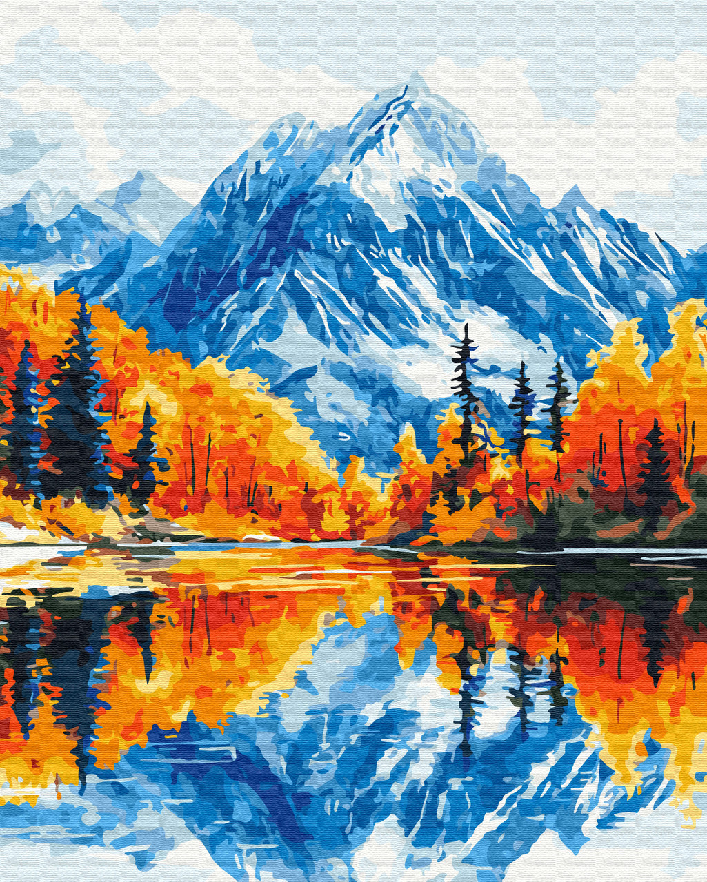 Картина за номерами 40х50 см. Осінь у горах. Brushme 4178