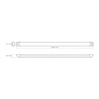 LED Світильник лінійний 72W 1,2м 5000К 220V VLE-BN-72125B Videx, фото 8