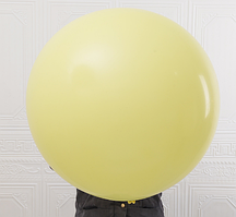 Повітряна куля сюрприз жовтий блідий латексна куля макарун 48 см 19» Gemar