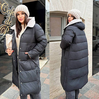 Жіноче двостороннє пальто