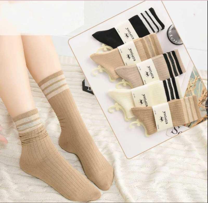 Шкарпетки жіночі Корона фешн 642 бавовна теніс високі Розмір 36-40, фото 1