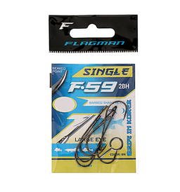 Гачки Flagman F-59-2BH №1/0 ( 6шт/уп ) арт FF592BH-010