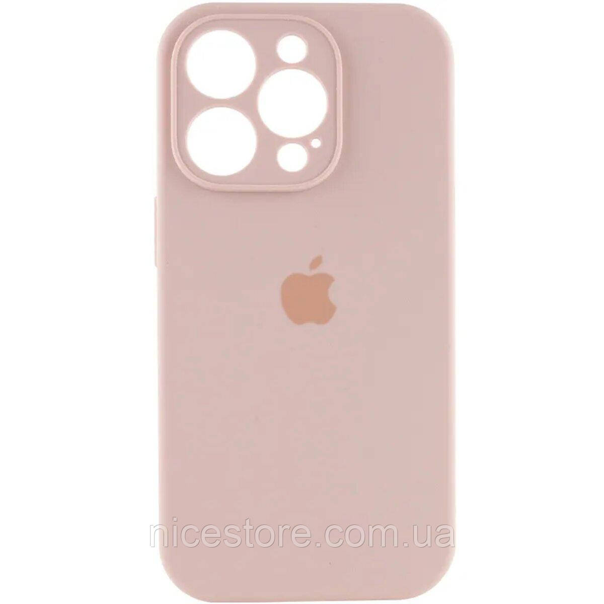 Чохол для смартфона Silicone Full Case AA Camera Protect for Apple iPhone 15 Pro 15 Pro 15,Pink Sand