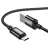 Кабель HOCO X89 Wind charging data cable Micro Black, фото 3