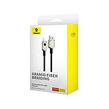 Кабель Baseus Unbreakable Series Fast Charging Data Cable USB to iP 2.4A 2m Stellar White, фото 3