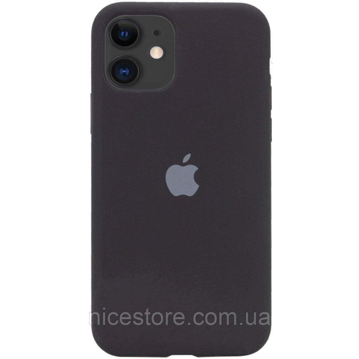 Чохол для смартфона Silicone Full Case AA Open Cam for Apple iPhone 11 кругл 14,Black