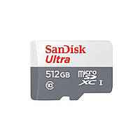 Карта пам'яті microSDXC (UHS-1) SanDisk Ultra 512Gb class 10 A1 (100Mb/s)