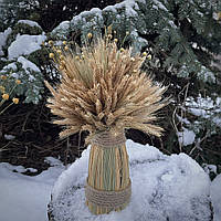 Різдвяний Дідух з житнього колосся 30 см