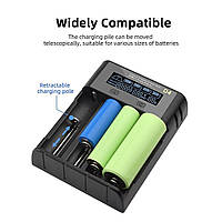 Зарядний пристрій ESSAGER Battery Charger with LED Indicator For 4 Display Black