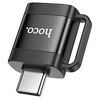 Адаптер HOCO UA31C Type-C male to USB female OTG adapter Black