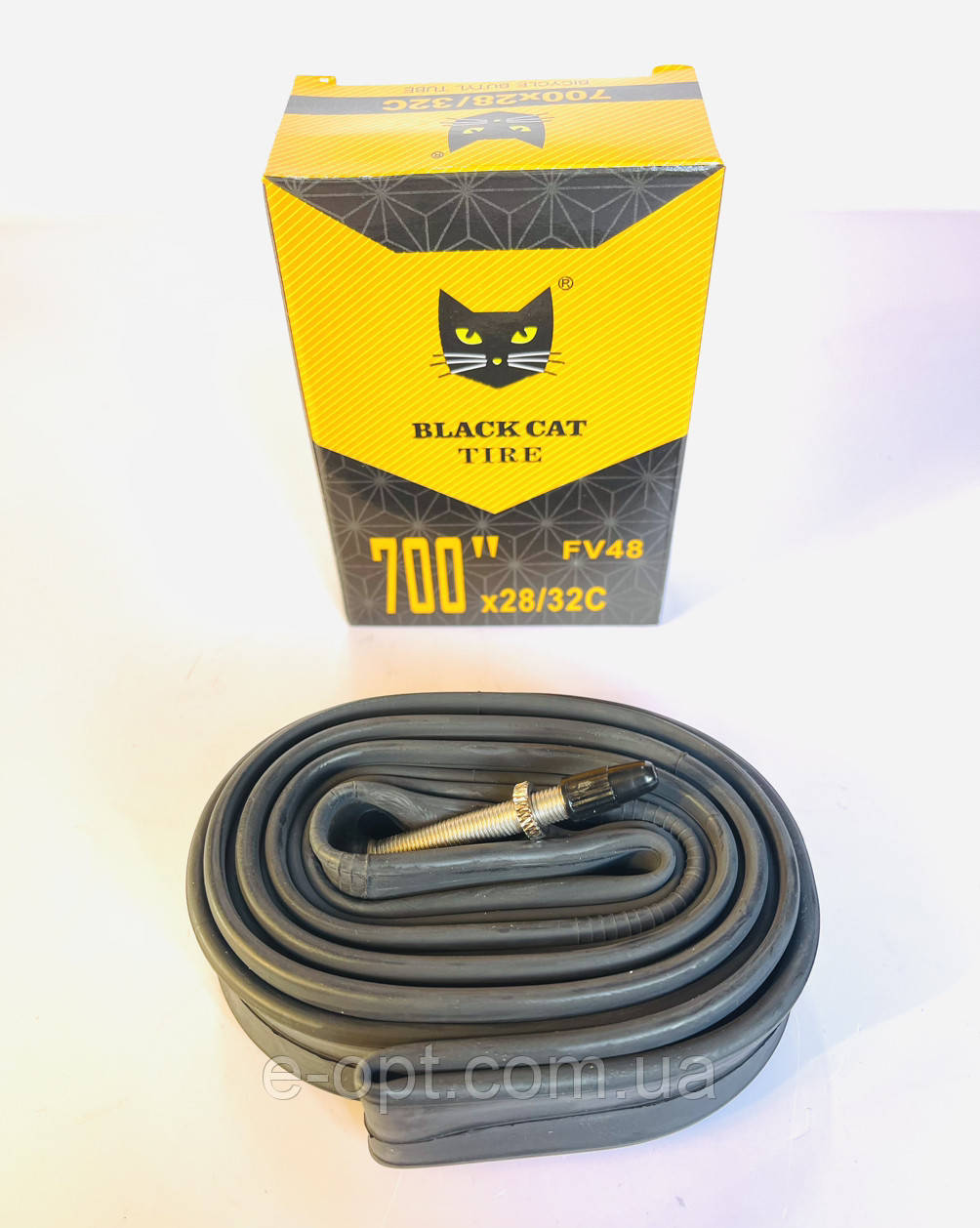 Камера 700x28/32 (FV48 Французький) BLACK CAT. Велокамера 700х28. Камера 700х32
