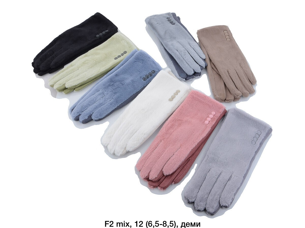 Жіночі рукавички на флісі F2 різні кольори., фото 1