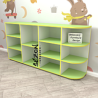 Стелаж для іграшок із кутовим елементом 18 мм ЛДСП, НУШ DS-022-1