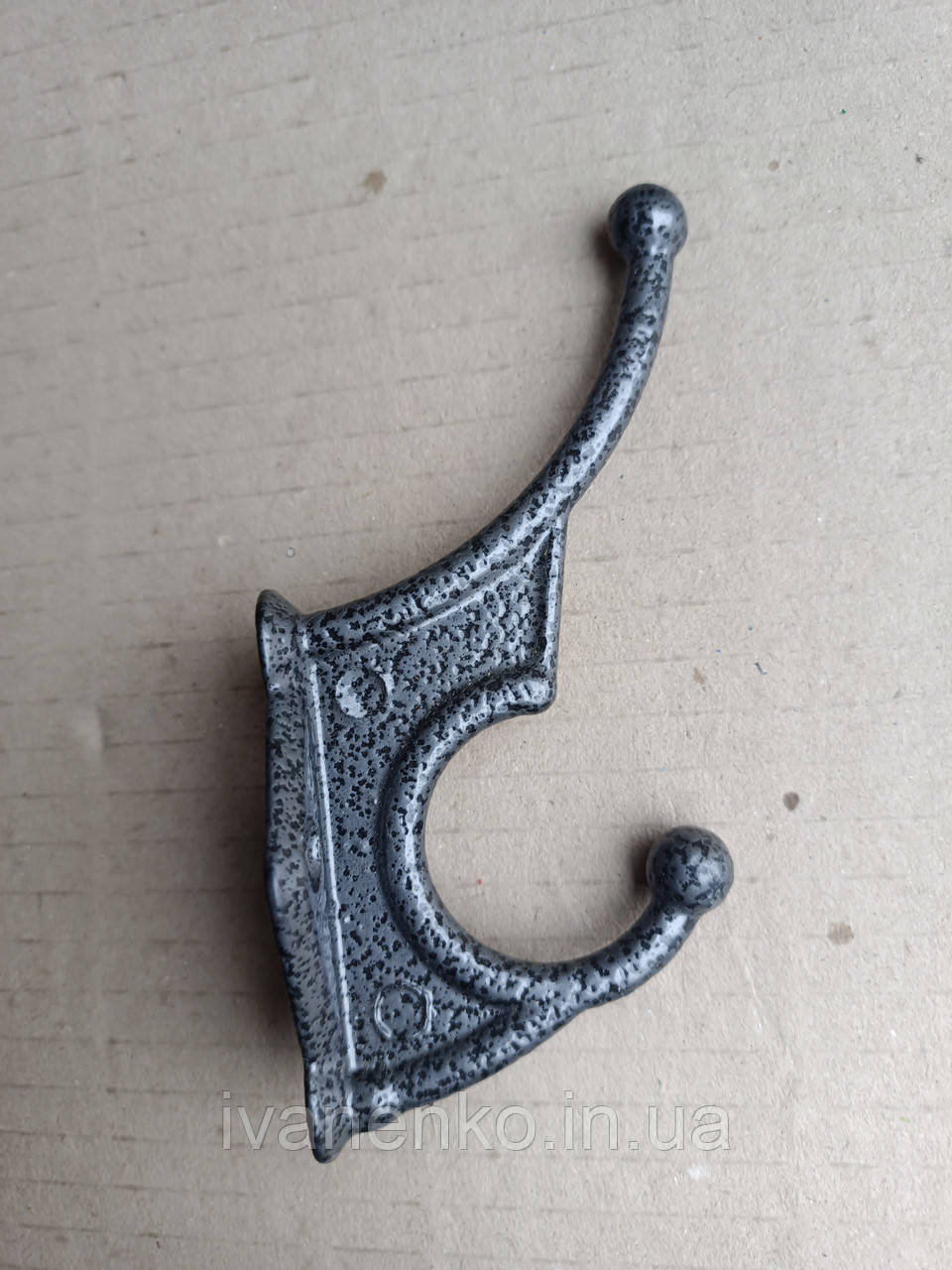 Гачки настінні для одягу в передпокій і примірочні подвійний, фото 1