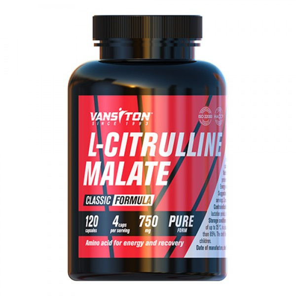 L-Цитрулін малат L-citrulline malate (120 капс.) Вансітон, фото 1