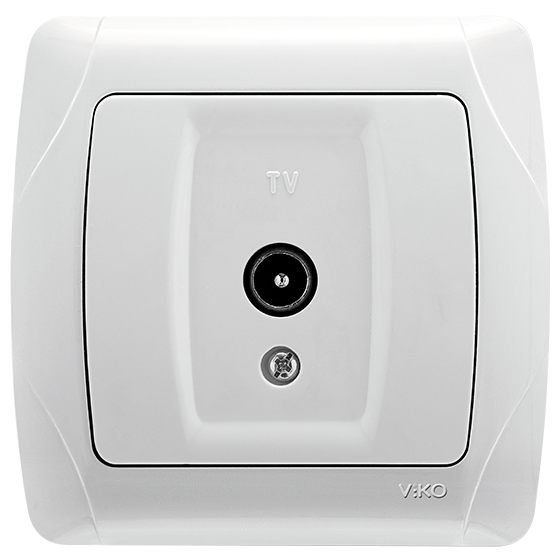 Розетка ТВ кінцева Білий Viko Carmen, 90561010