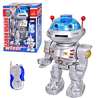 Інтерактивна іграшка робот на пульті управління музичний Super robot Wiser стріляє дисками