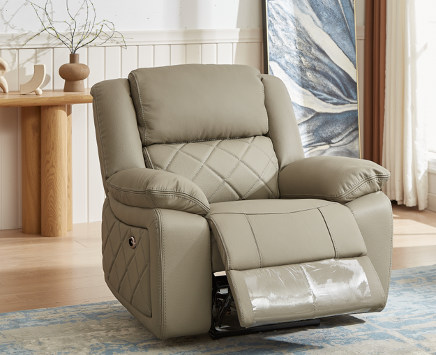 Шкіряне крісло реклайнер для нарощування вій, педикюру, салону краси Сан-Дієго 99*99*104CM