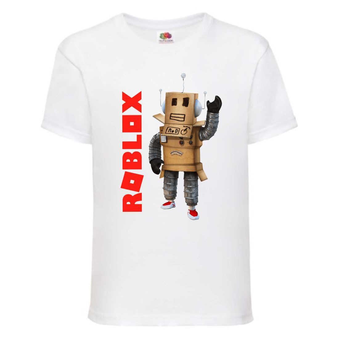Футболка дитяча Роблокс Roblox (RB-05-1) біла, розмір 104-116-128-140-152-164