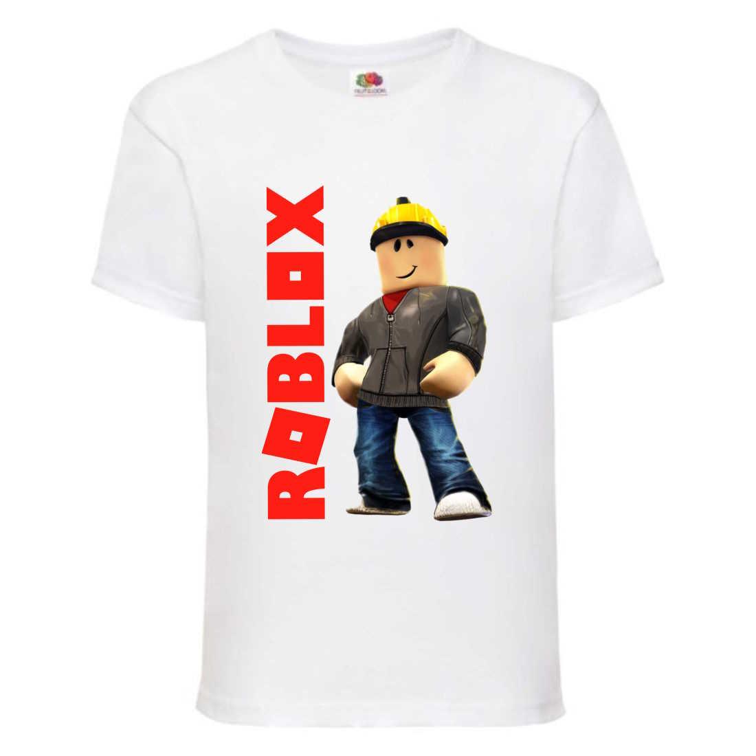 Футболка дитяча Роблокс Roblox (RB-06-1) біла, розмір 104-116-128-140-152-164