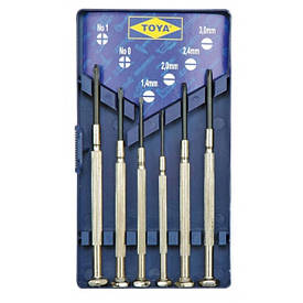 Набір викруток прецизійних SL. Cr-V 6 шт. VOREL 64310 (Польща)