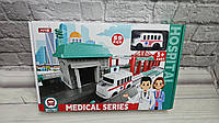 Автотрек Швидка допомога (59 деталей, машинка на батарейках)
