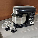 Кухонний комбайн Rainberg 3200 Вт Планетарний міксер - тістоміс з чашею 4л, 6 швидкостей, 3 насадки, фото 7