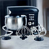 Кухонний комбайн Rainberg 3200 Вт Планетарний міксер - тістоміс з чашею 4л, 6 швидкостей, 3 насадки, фото 3