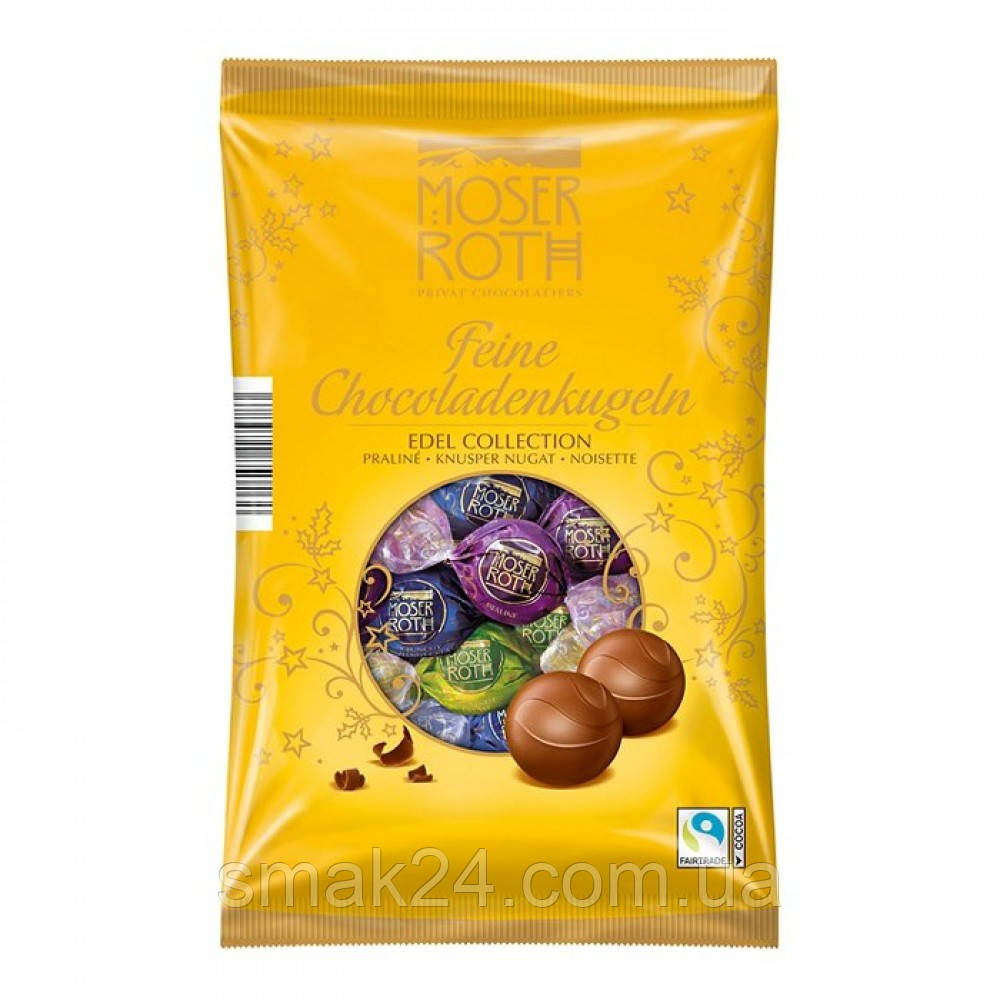 Шоколадні цукерки Асорті Moser Roth Feine Ostereier Edel Collection 150 г Німеччина