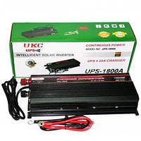 Інвертор із зарядкою перетворювач UKC UPS 1800W 8444
