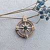 Троянда вітрів, компас, кулон, підвіс, фото 9
