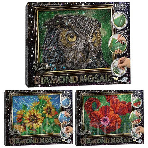 Набір креат творч Алмазная живопись DIAMOND MOSAIC A3 DM 01 дитяча іграшка