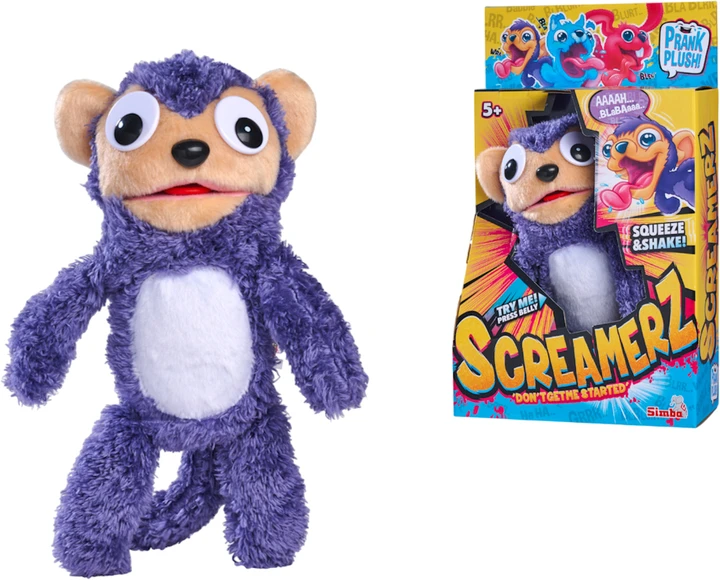 М’яка іграшка Скрімерз Кумедна мавпа Simba ScreamerZ 30 см (5953333)