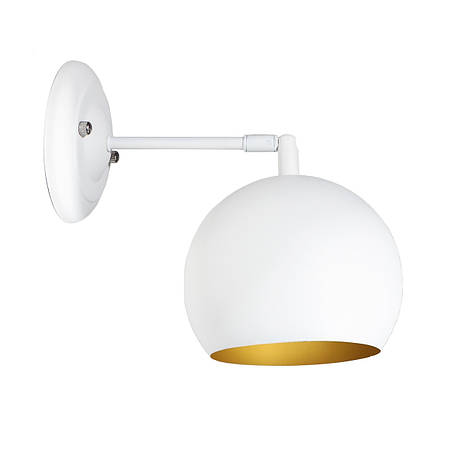 Бра (світильник настінний) Bowl W150 White/Gold, фото 1