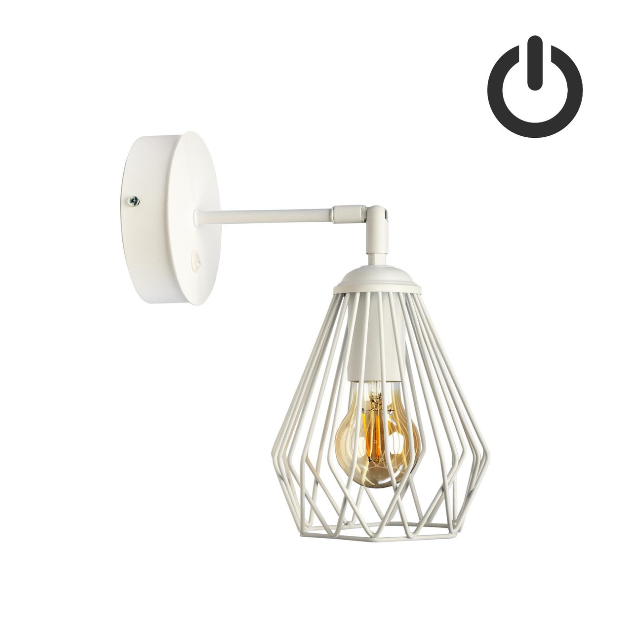 Бра з вимикачем Dribble W160-BT White